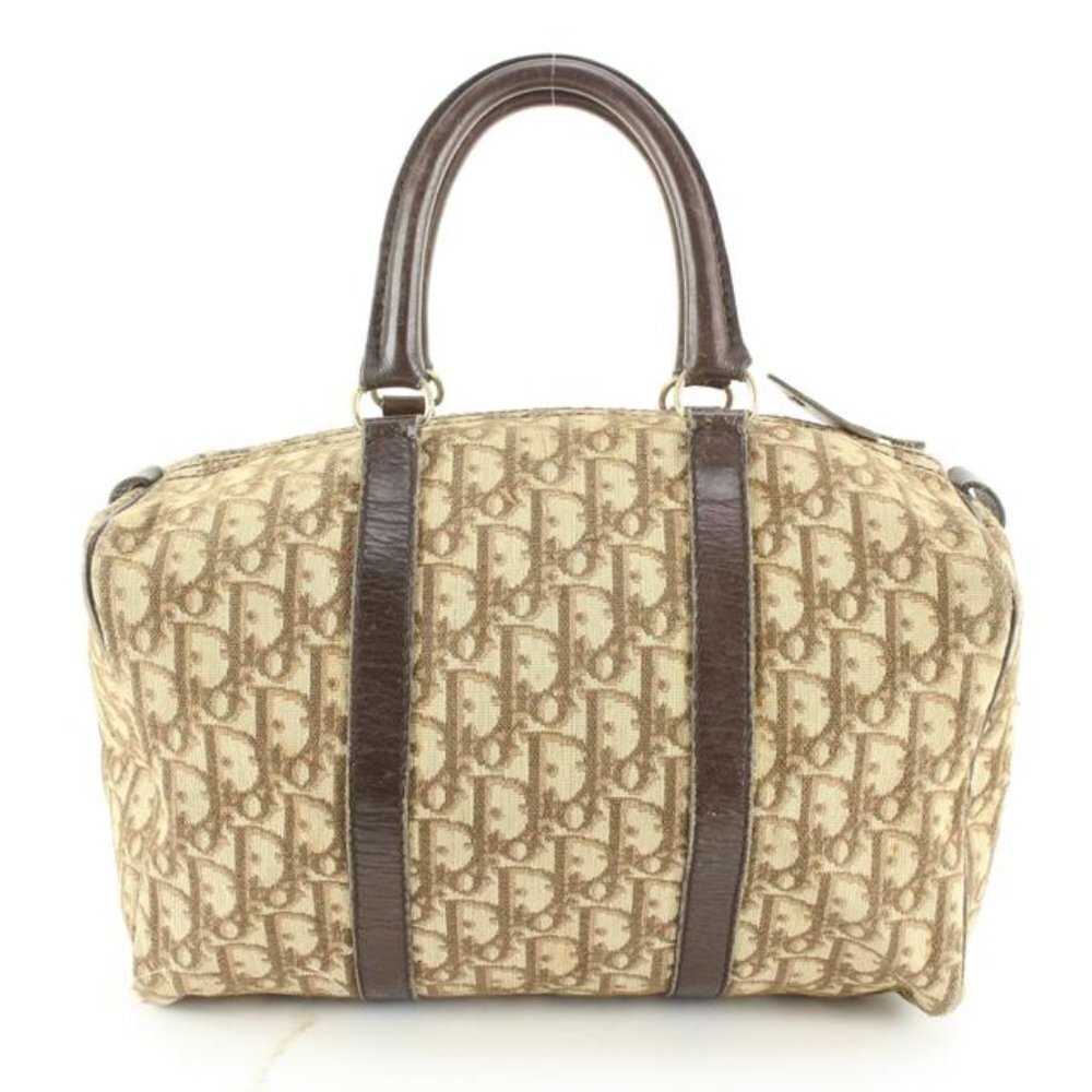 Dior Brown Monogram Trotter Boston Bag 60d628s